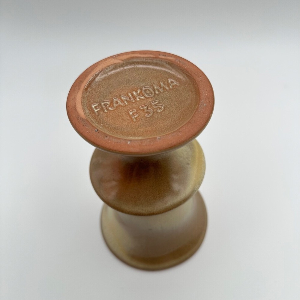 Frankoma F35 Desert Brown Pedestal Goblet Stoneware Vintage - Picture 3 of 7